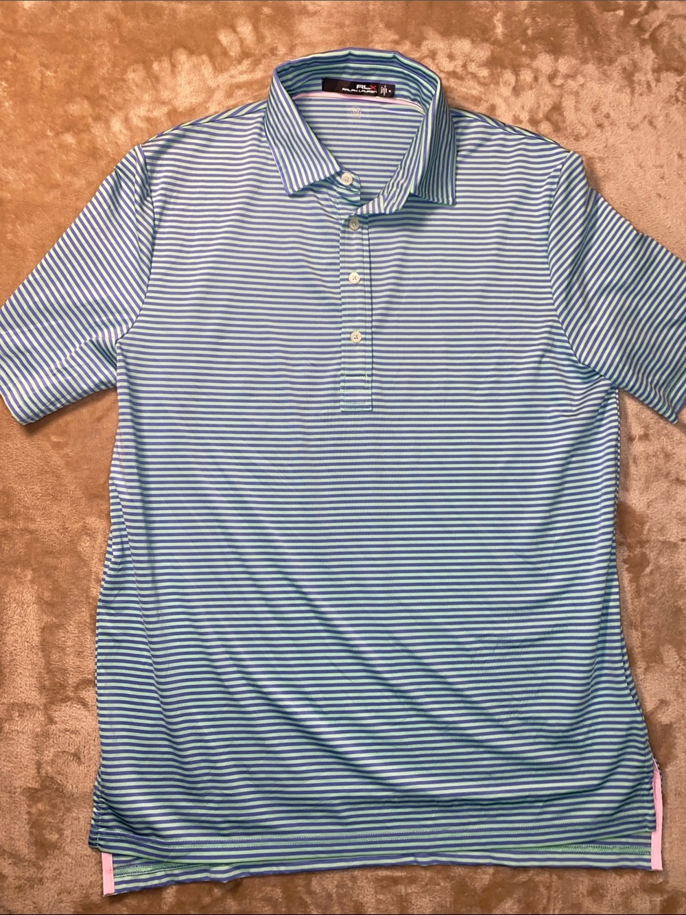 Ralph Lauren RLX Black Label Golf Striped Polo